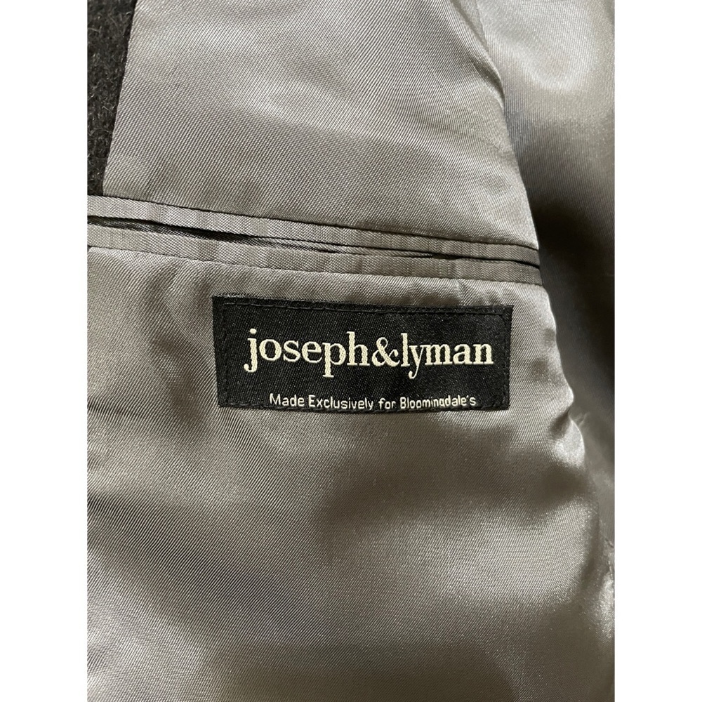 Joseph & Lyman 100% Cashmere Classic Charcoal Blazer, Size 40 Short - Picture 9 of 11